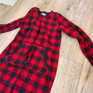 Plaid Red and Black Women's Pajama Set